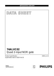 74ALVC02D,118 datasheet.datasheet_page 1