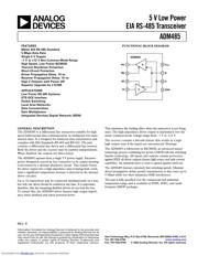 ADM485 数据规格书 1