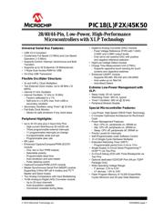 PIC18F45K50-I/PT 数据规格书 1