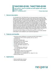 74HCT595PW-Q100,11 datasheet.datasheet_page 1