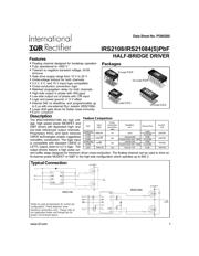 IRS21084STRPBF 数据规格书 1