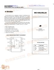 MC100LVEL33 datasheet.datasheet_page 1