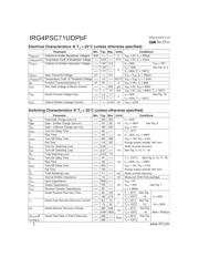 IRG4PSC71UD 数据规格书 2