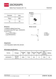 2SCR293P5T100 数据规格书 1