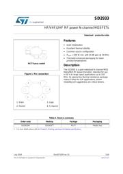 SD2933W Datenblatt PDF