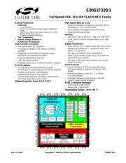 C8051F320R datasheet.datasheet_page 1