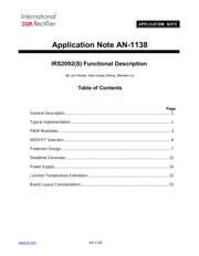 IRS2092SPBF 应用笔记
