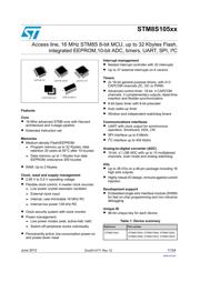 STM8S105C6T3TR Datenblatt PDF