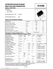 FCX558 datasheet.datasheet_page 1