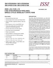 IS61VPS25636A-200TQI 数据规格书 1