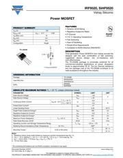 IRF9520PBF 数据规格书 1