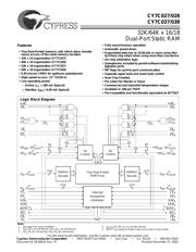 CY7C028-15AC 数据规格书 1