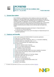 PCF8576T datasheet.datasheet_page 1