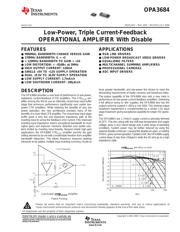 OPA3684IDRG4 datasheet.datasheet_page 1