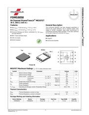 FDMS8050 数据规格书 2