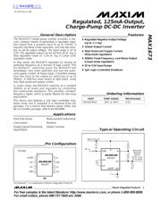 MAX1673 数据规格书 1