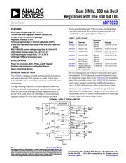 ADP5023ACPZ-1-R7 数据规格书 1