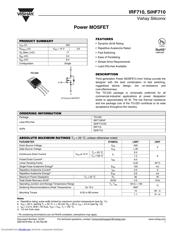 IRF710 Datenblatt PDF