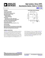 HMC1118LP3DETR 数据规格书 1