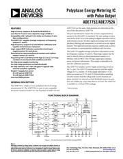 ADE7752AAR Datenblatt PDF