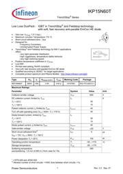 IKP15N60TXKSA1 datasheet.datasheet_page 1