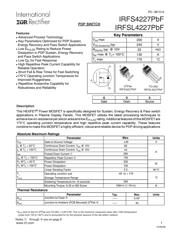 IRFS4227 Datenblatt PDF