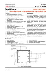 IR3843AMTRPBF 数据规格书 1