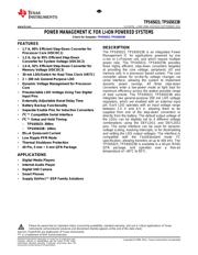 TPS65023RSBR Datenblatt PDF