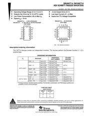 SN74HCT14DTG4 datasheet.datasheet_page 1