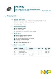 PXTA92 datasheet.datasheet_page 1