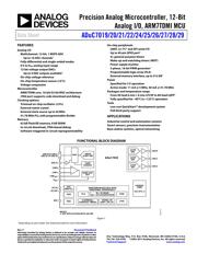 ADUC7020BCPZ62I-RL Datenblatt PDF