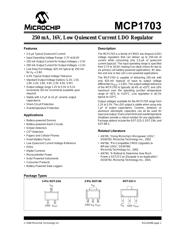 MCP1703T-3302E/DB 数据规格书 1