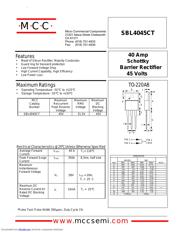 SBL4045CT 数据规格书 1