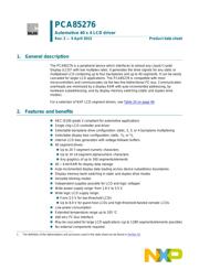 PCA85276ATT/AJ 数据规格书 1