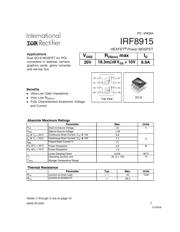 IRF8915TR 数据规格书 1