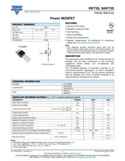 IRF720 Datenblatt PDF