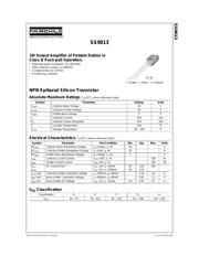 SS9013 datasheet.datasheet_page 1
