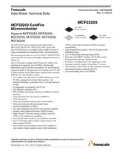 MCF52255CAF80 数据规格书 1