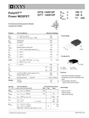 IXTQ140N10P 数据规格书 1