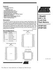 AT49F1025-70VI 数据规格书 1