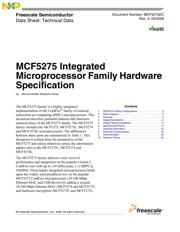 MCF5274LVM166 数据规格书 1