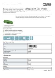 MSTB 2,5/3-STF-5,08 1777992 数据规格书 1