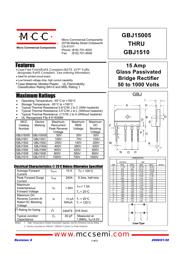 GBJ1506 Datenblatt PDF