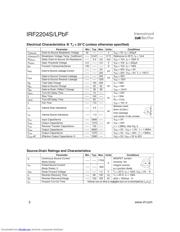 IRF2204SPBF 数据规格书 2
