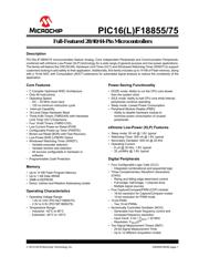 PIC16F18875-I/PT Datenblatt PDF