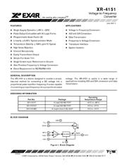 XR-4151MD 数据规格书 1