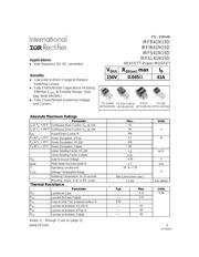 IRFS41N15DTRL 数据规格书 1
