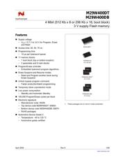 M29W400DB70ZE6E TR 数据规格书 1