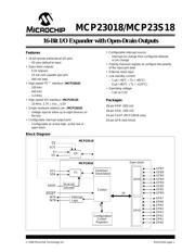 MCP23018-E/SS 数据规格书 1