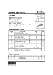 IRFS540A datasheet.datasheet_page 1